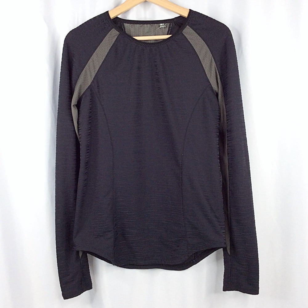 NWOT Pearl Izumi Women's Long Sleeve Cycling Top Size Medium Black Breathable